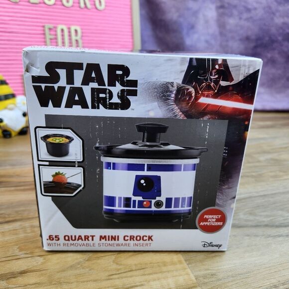 🔸️🔹️NIB Star Wars R2D2 Mini Crock Pot w/Removable Stoneware Insert - Picture 2 of 6